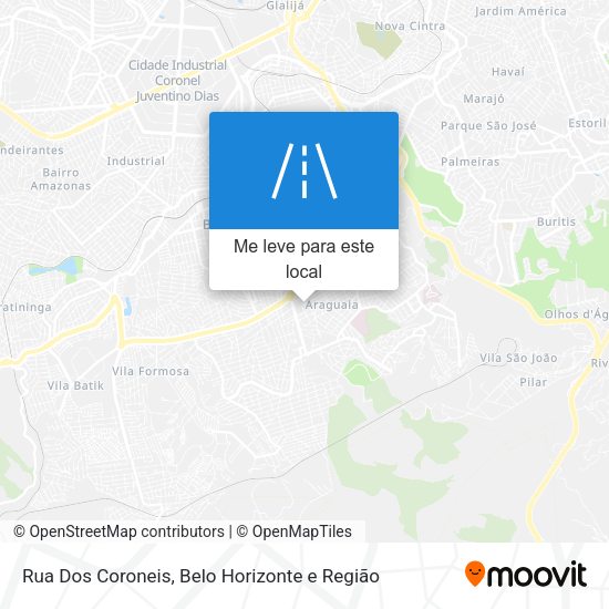 Rua Dos Coroneis mapa