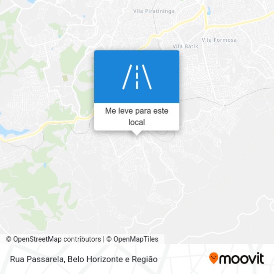 Rua Passarela mapa