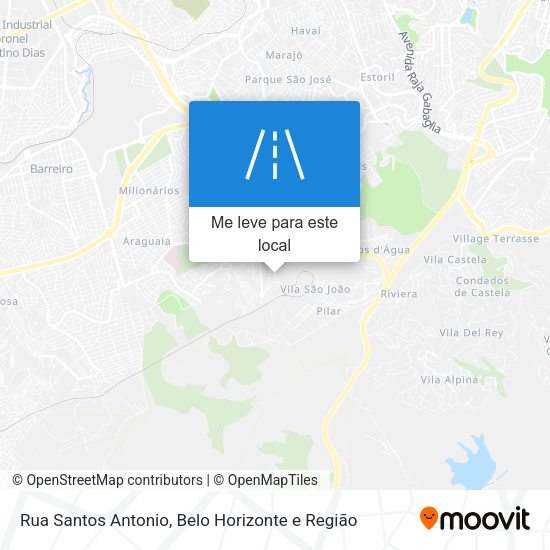Rua Santos Antonio mapa