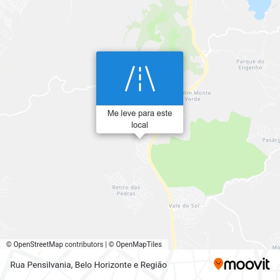 Rua Pensilvania mapa