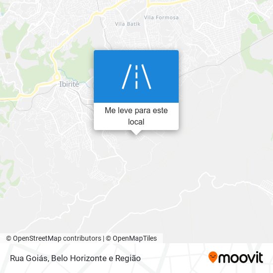 Rua Goiás mapa