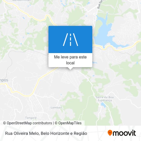 Rua Oliveira Melo mapa