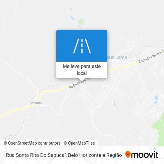 Rua Santa Rita Do Sapucaí mapa