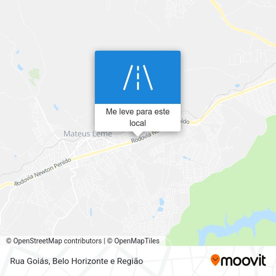 Rua Goiás mapa