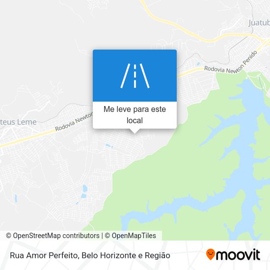 Rua Amor Perfeito mapa