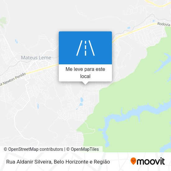 Rua Aldanir Silveira mapa