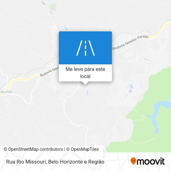 Rua Rio Missouri mapa
