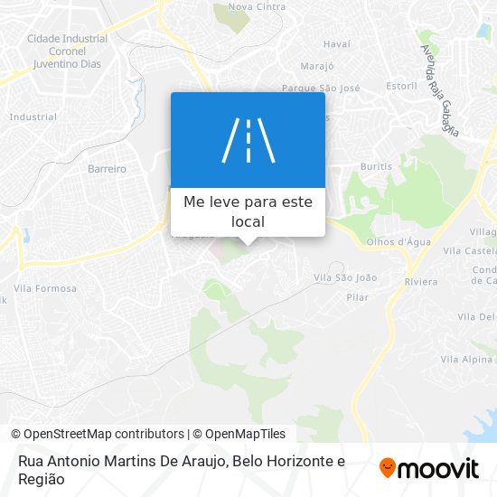 Rua Antonio Martins De Araujo mapa