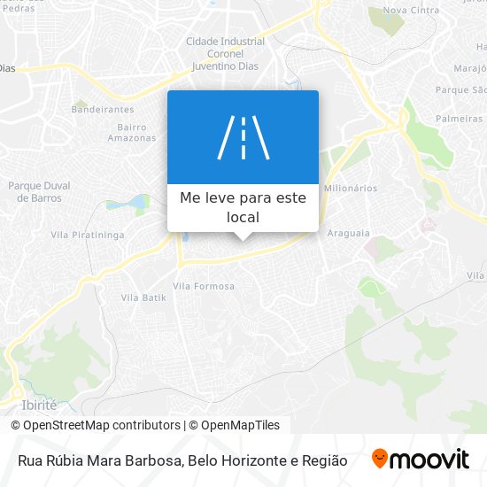 Rua Rúbia Mara Barbosa mapa