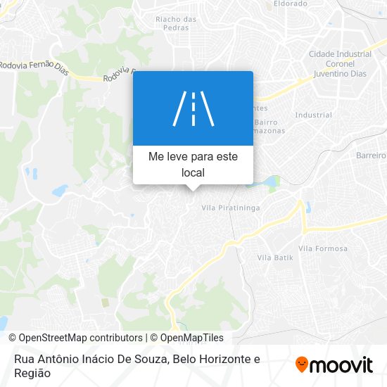 Rua Antônio Inácio De Souza mapa