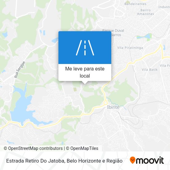 Estrada Retiro Do Jatoba mapa