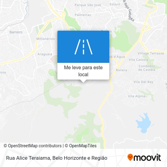 Rua Alice Teraiama mapa