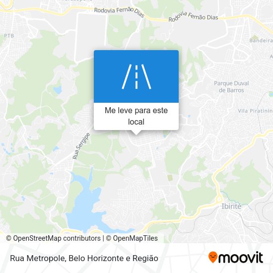 Rua Metropole mapa