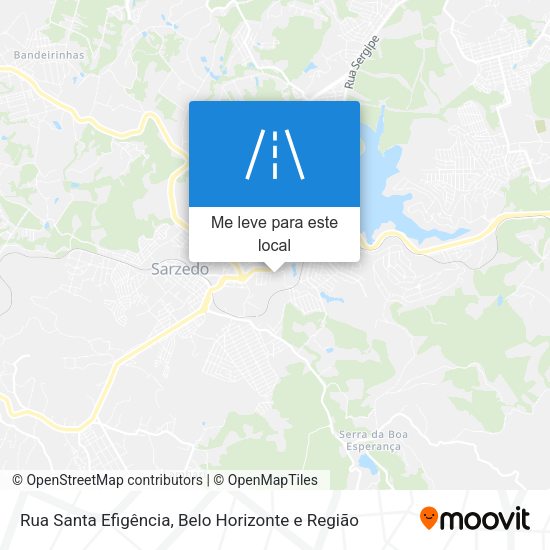 Rua Santa Efigência mapa