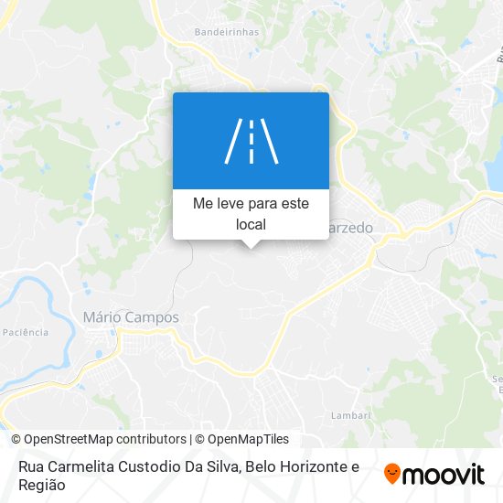 Rua Carmelita Custodio Da Silva mapa