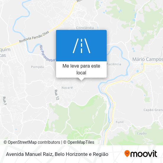 Avenida Manuel Raiz mapa