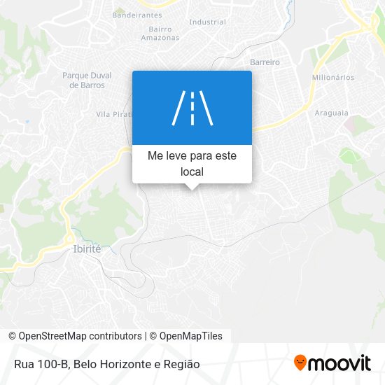 Rua 100-B mapa