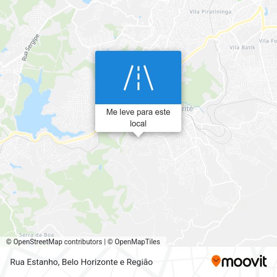 Rua Estanho mapa