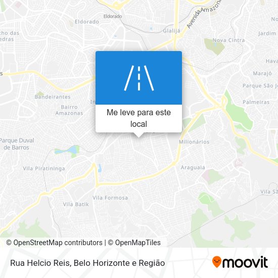 Rua Helcio Reis mapa