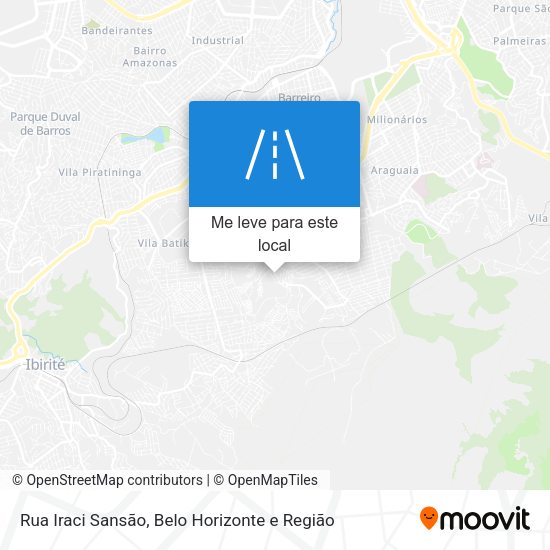 Rua Iraci Sansão mapa