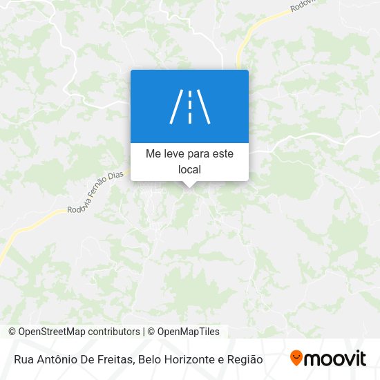 Rua Antônio De Freitas mapa