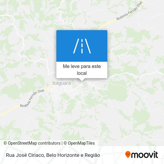 Rua José Ciriaco mapa