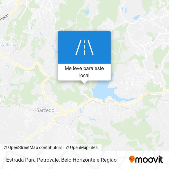 Estrada Para Petrovale mapa