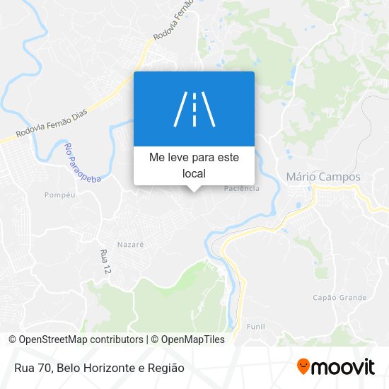 Rua 70 mapa