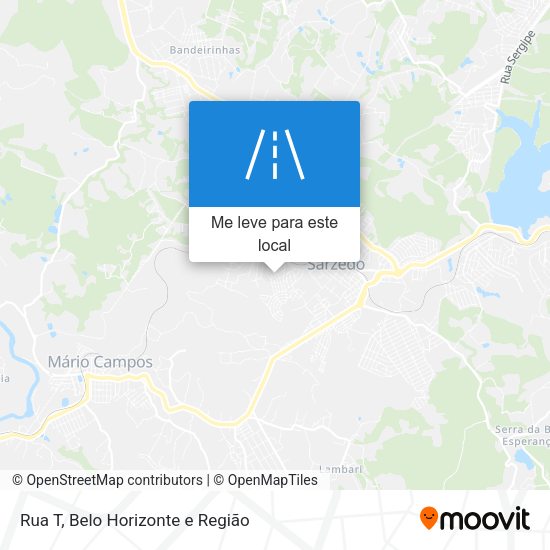 Rua T mapa