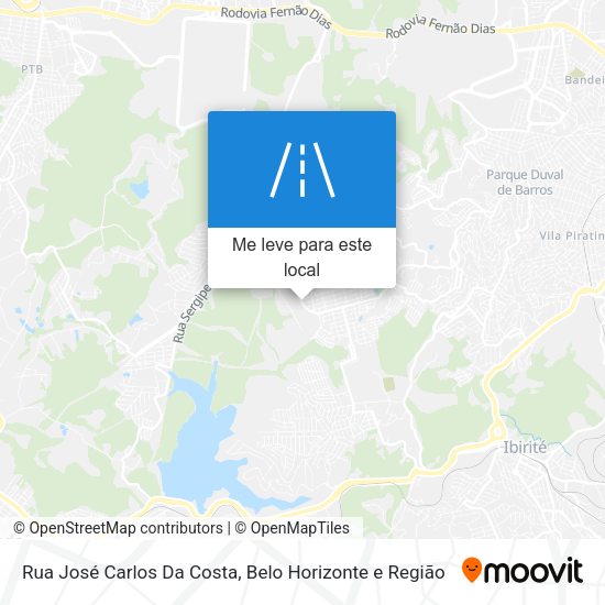Rua José Carlos Da Costa mapa