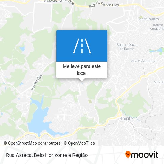 Rua Asteca mapa