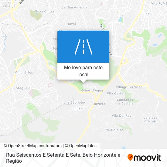 Rua Seiscentos E Setenta E Sete mapa