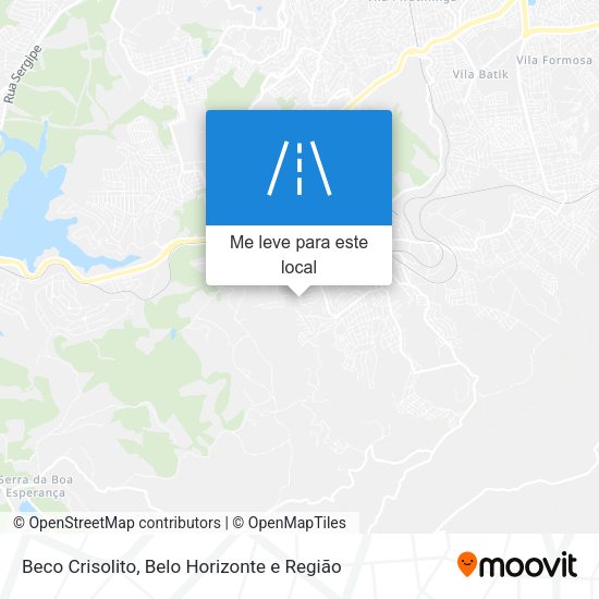 Beco Crisolito mapa