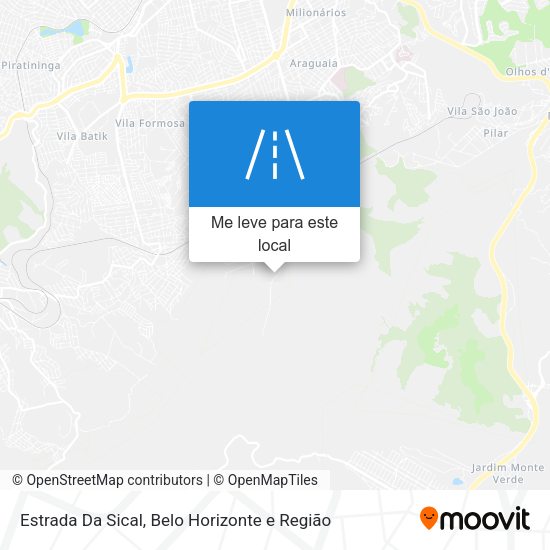 Estrada Da Sical mapa