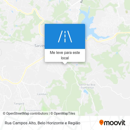 Rua Campos Alto mapa