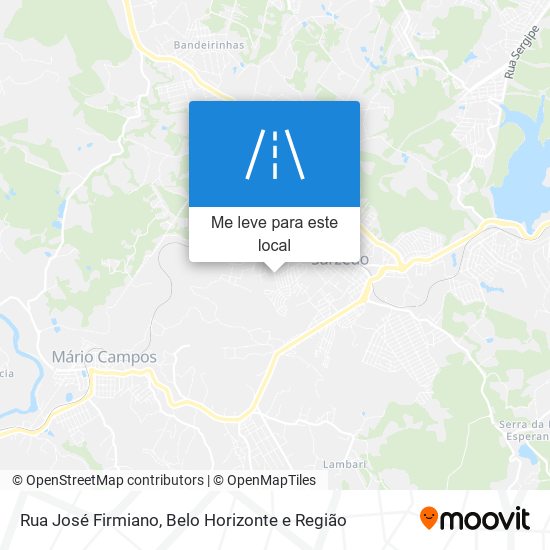 Rua José Firmiano mapa