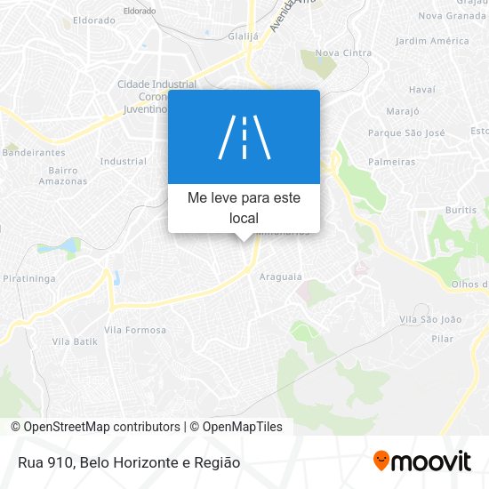 Rua 910 mapa