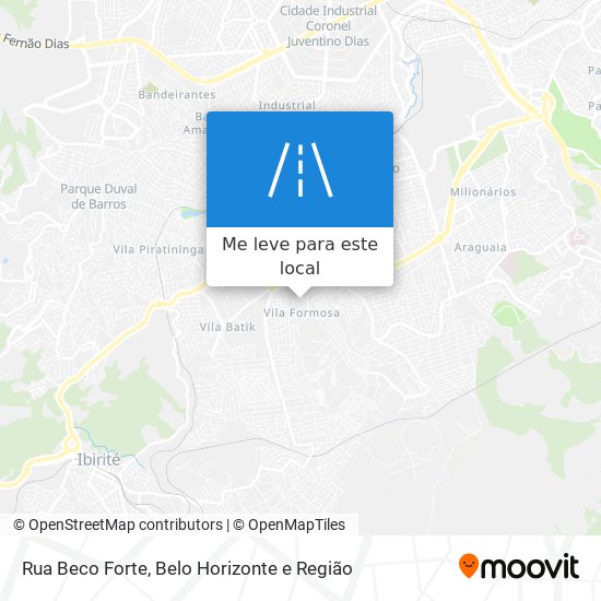 Rua Beco Forte mapa