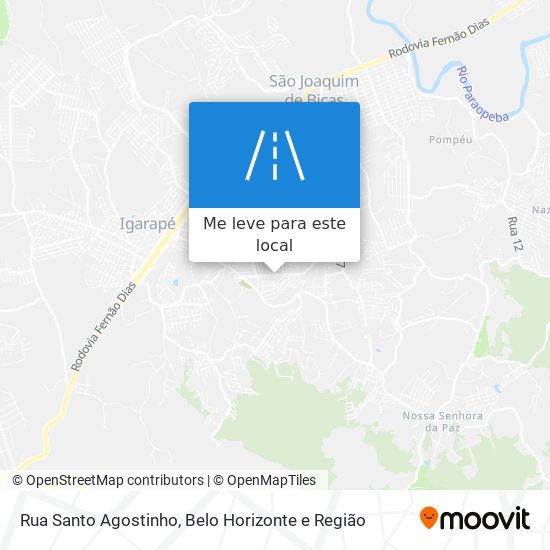 Rua Santo Agostinho mapa