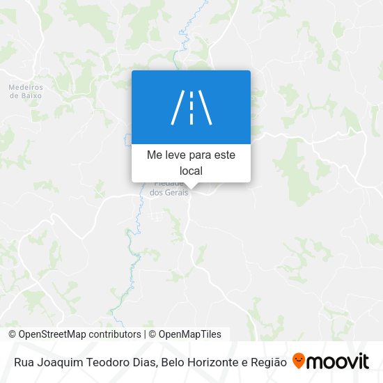 Rua Joaquim Teodoro Dias mapa