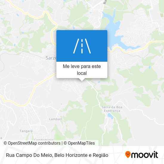 Rua Campo Do Meio mapa