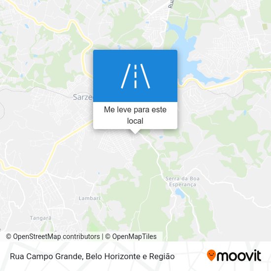 Rua Campo Grande mapa