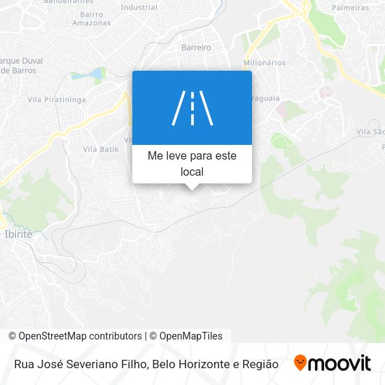 Rua José Severiano Filho mapa