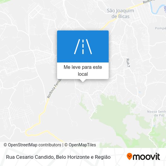 Rua Cesario Candido mapa