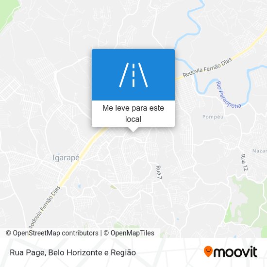 Rua Page mapa