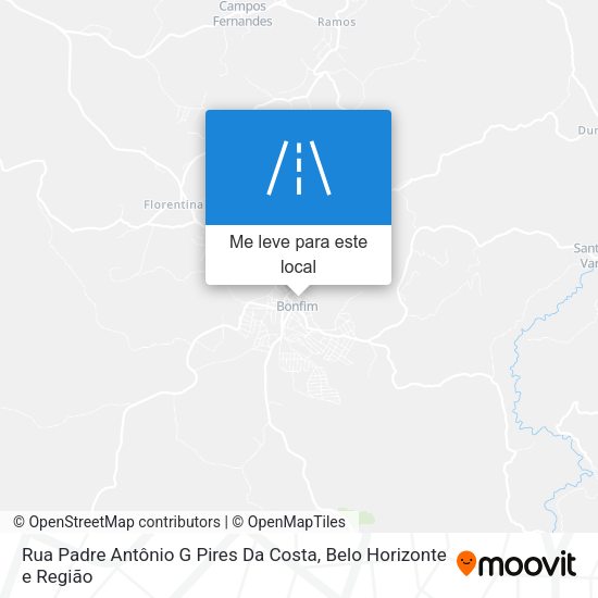 Rua Padre Antônio G Pires Da Costa mapa