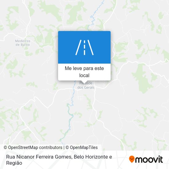 Rua Nicanor Ferreira Gomes mapa