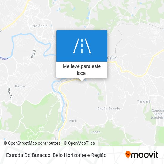 Estrada Do Buracao mapa
