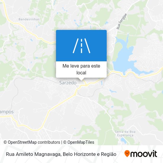 Rua Amileto Magnavaga mapa