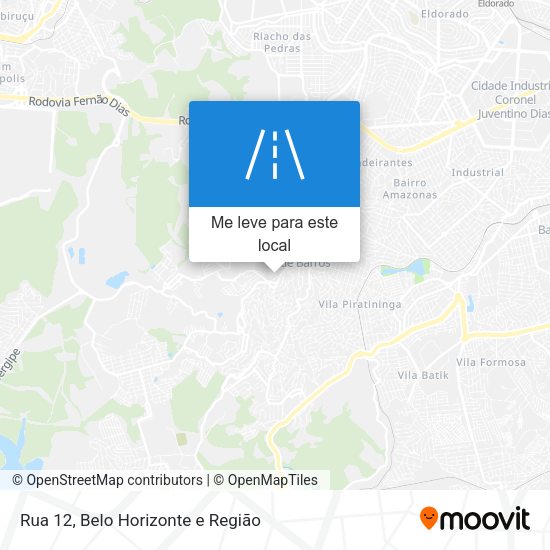 Rua 12 mapa